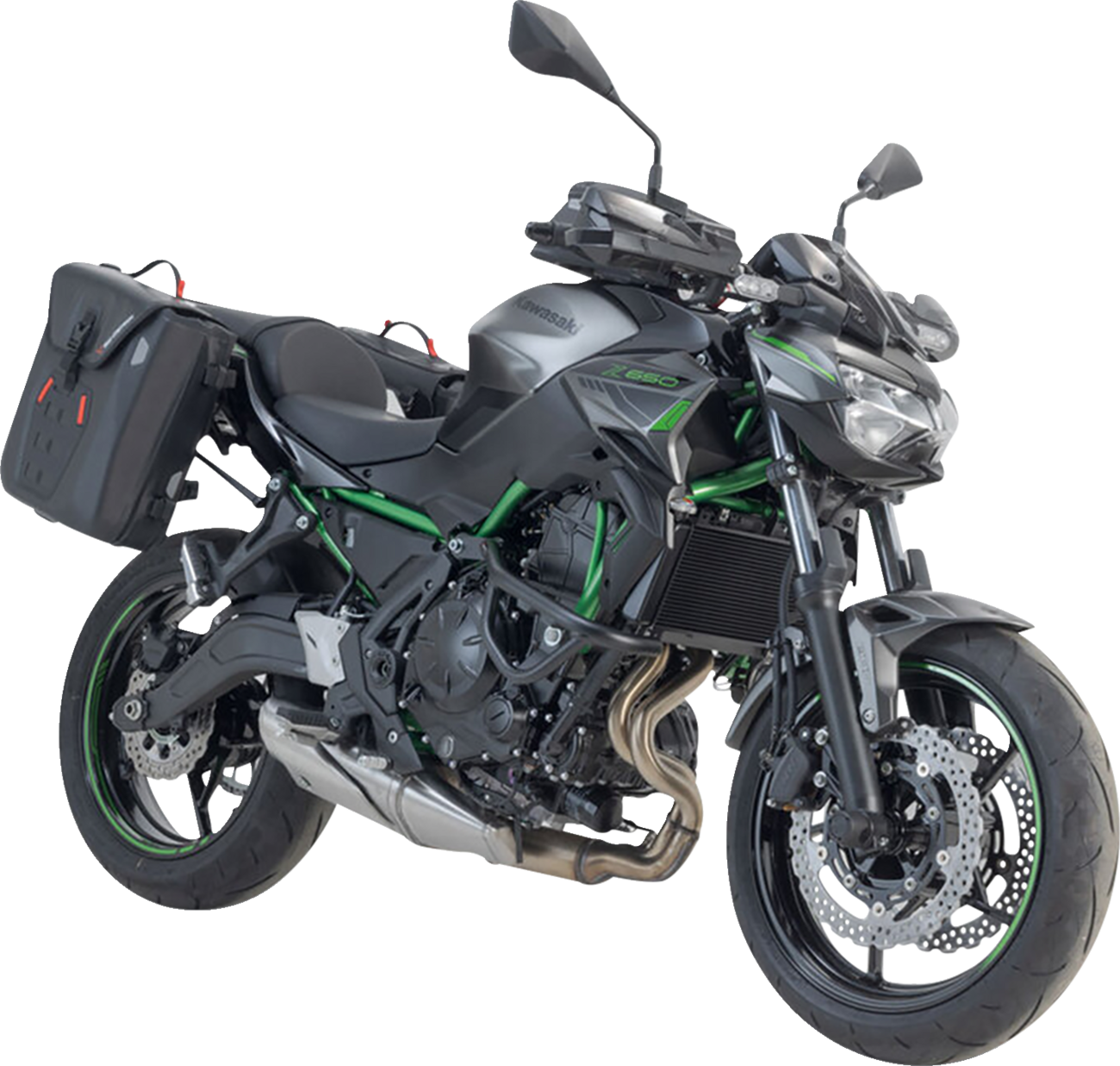 SysBag Side Bag System - Black - Kawasaki EX650 Ninja/Z650 '16-'24 (1)