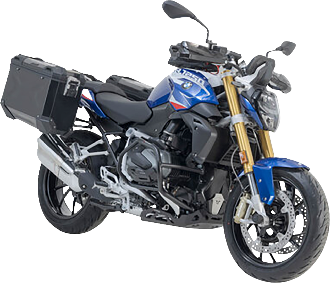 TRAX ADV Aluminum Case System - Black - BMW R 1200/1250 R '14-'24 (1)