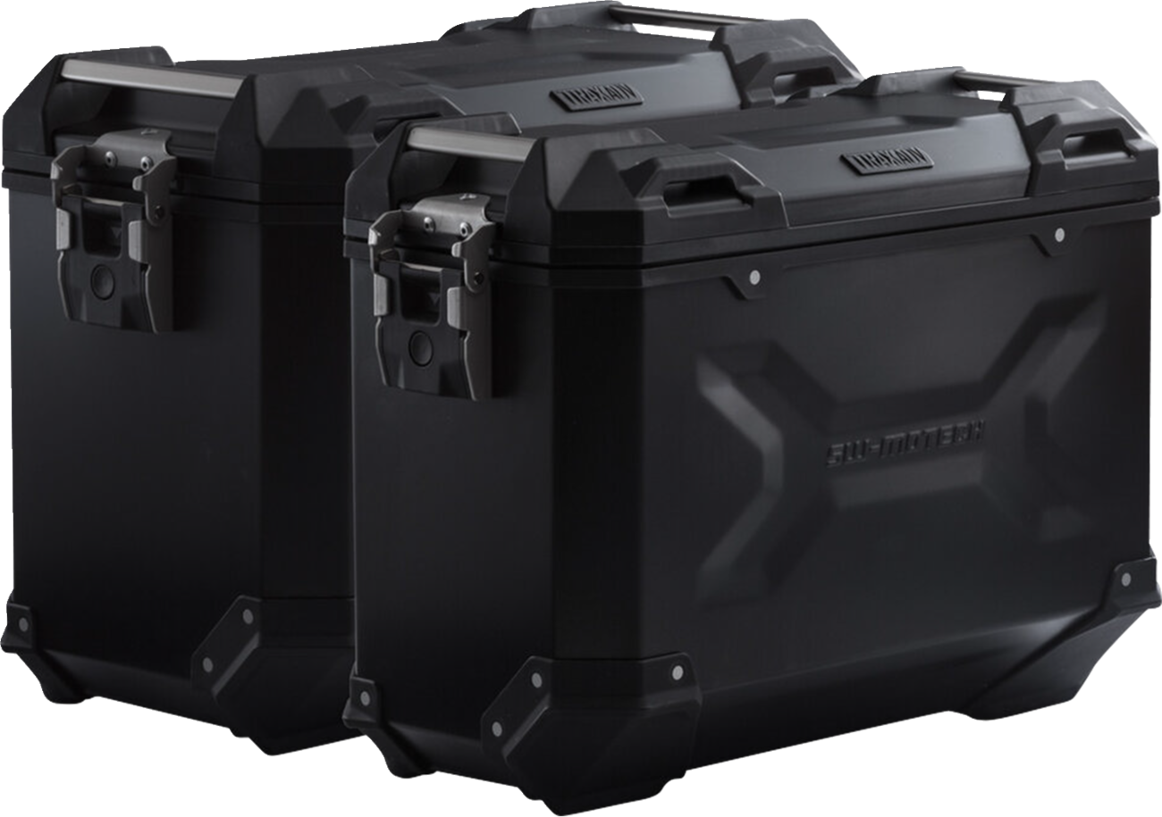 TRAX ADV Aluminum Case System - Black - Triumph Tiger 800 '10-'19 (1)
