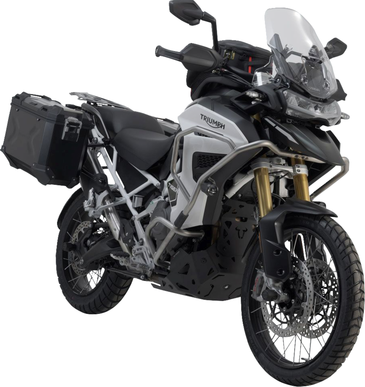 TRAX ADV Aluminum Case System - Black - Triumph Tiger Explorer 1200 '22-'25 (1)