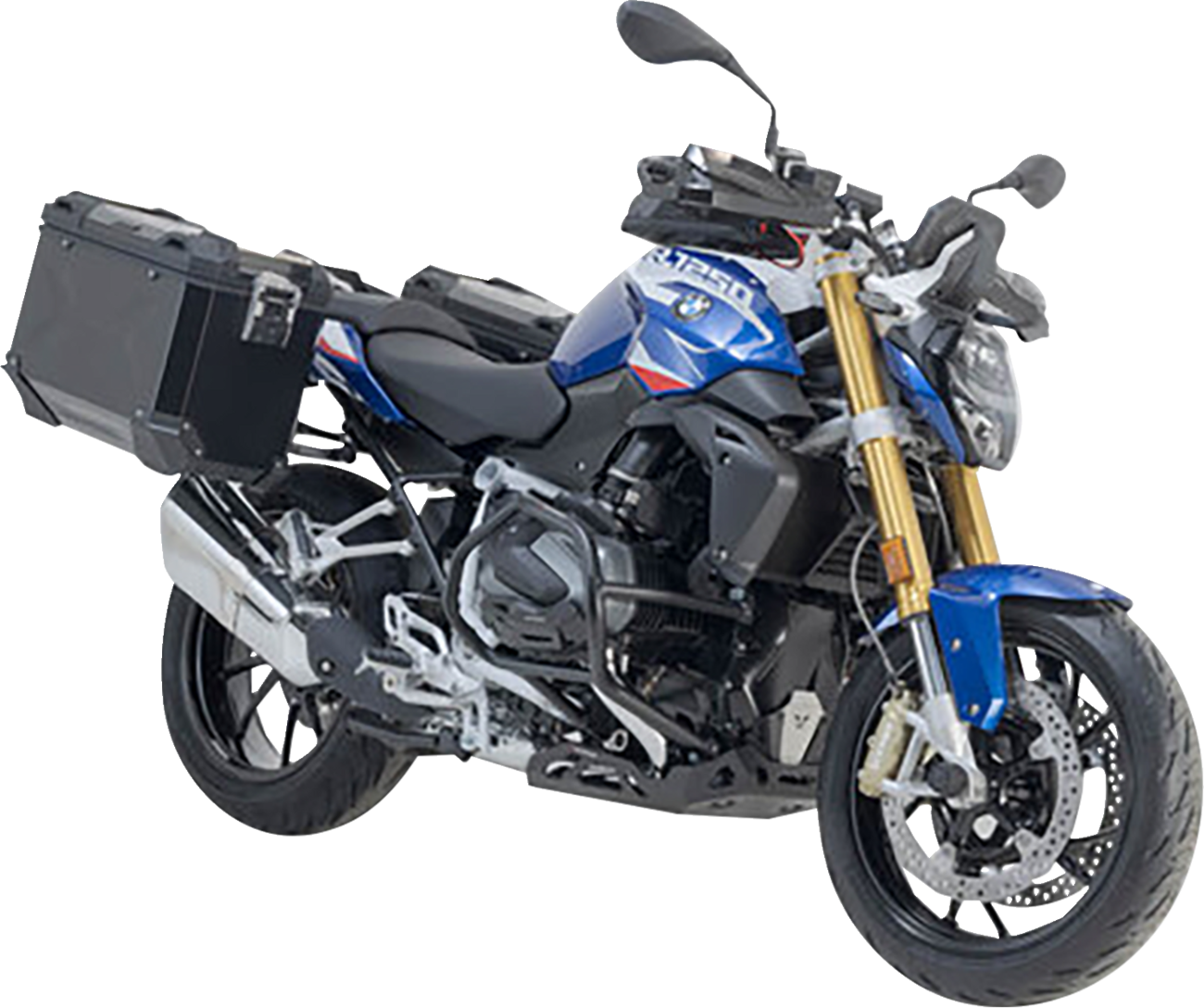 TRAX ADV Aluminum Case System - Black - BMW R 1200/1250 R '14-'24 (1)
