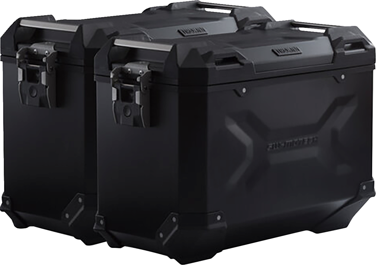 TRAX ADV Aluminum Case System - Black - Honda CB/CBR/NX 500 '13-'24 (1)
