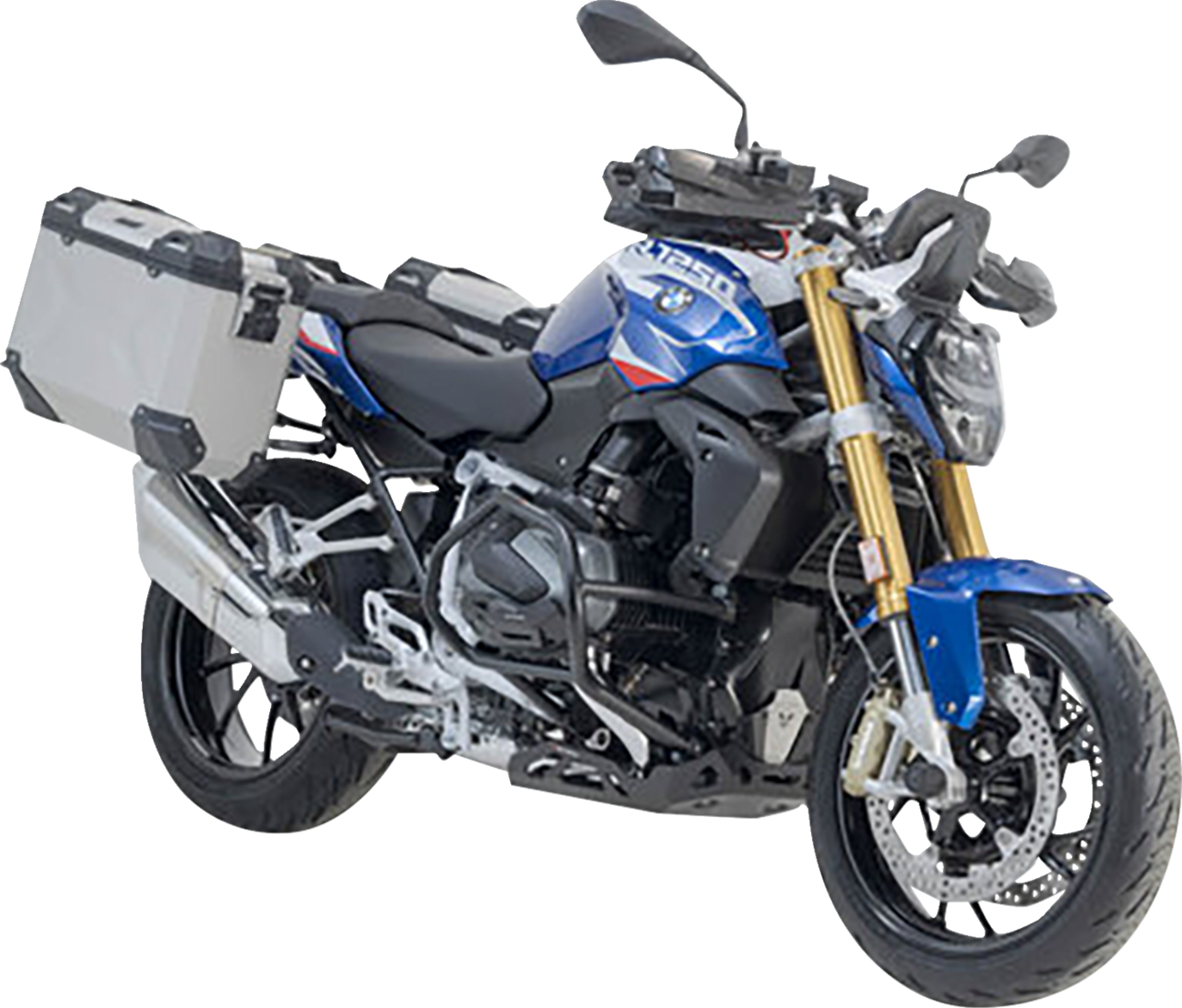 TRAX ADV Aluminum Case System - Silver - BMW R 1200/1250 R '14-'24 (1)