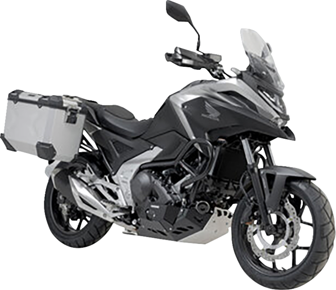 TRAX ADV Aluminum Case System - Silver - Honda NC750 X '20-'24 (1)
