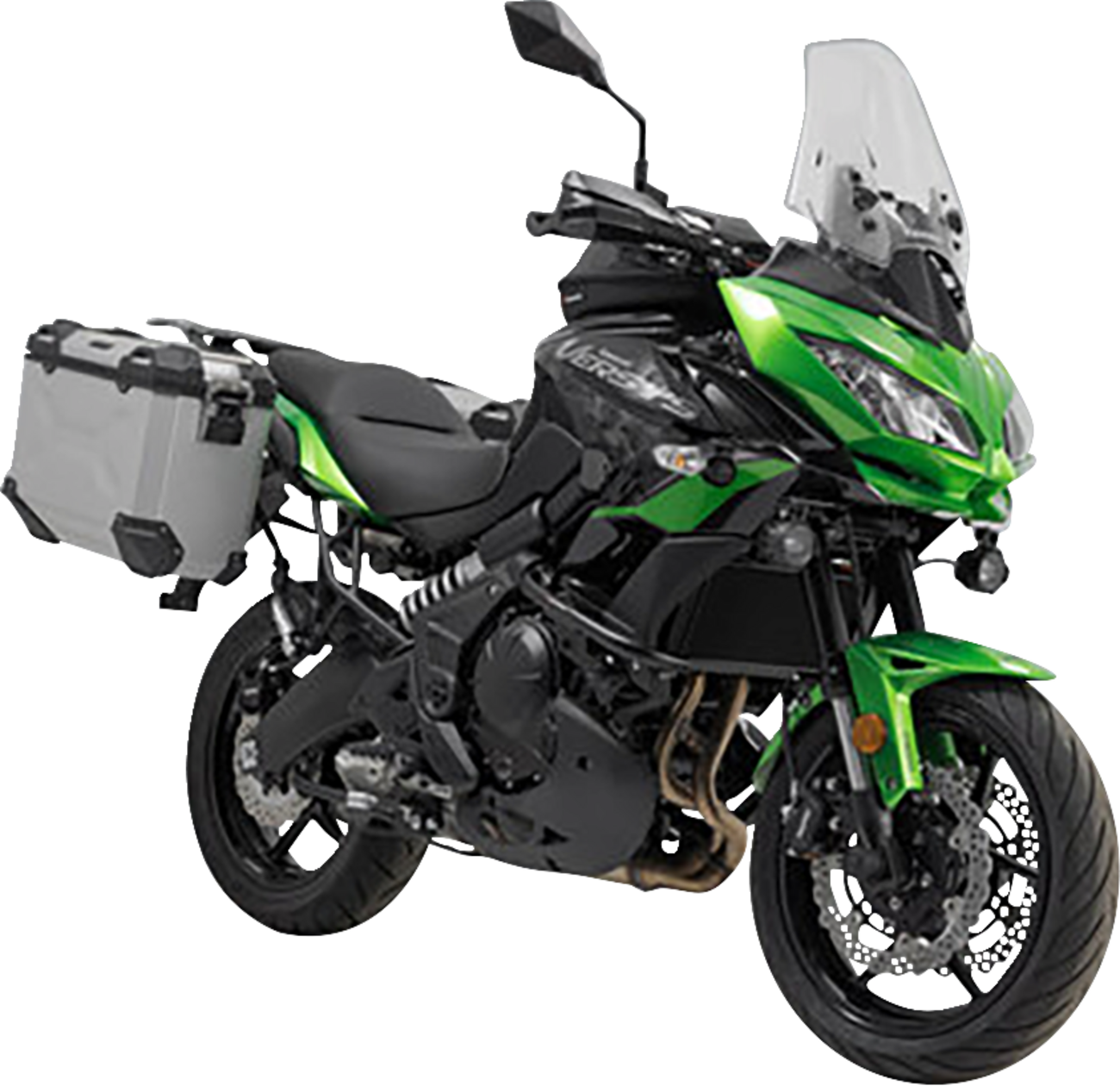 TRAX ADV Aluminum Case System - Silver - Kawasaki Versys 650 '14-'24 (1)