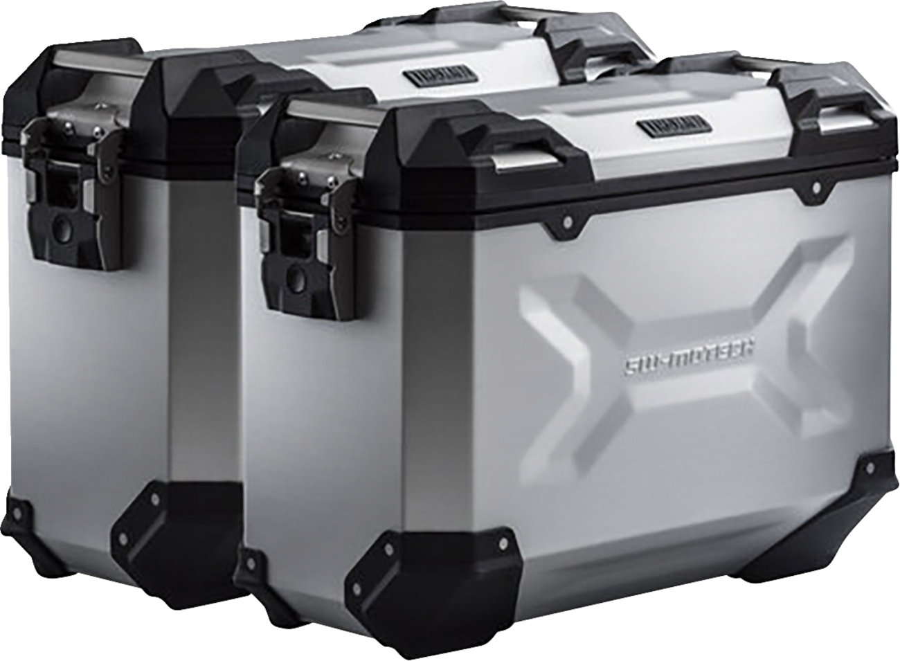 TRAX ADV Aluminum Case System - Silver - KTM Super Moto 950/SMR/SMT 990 '05-'13 (1)