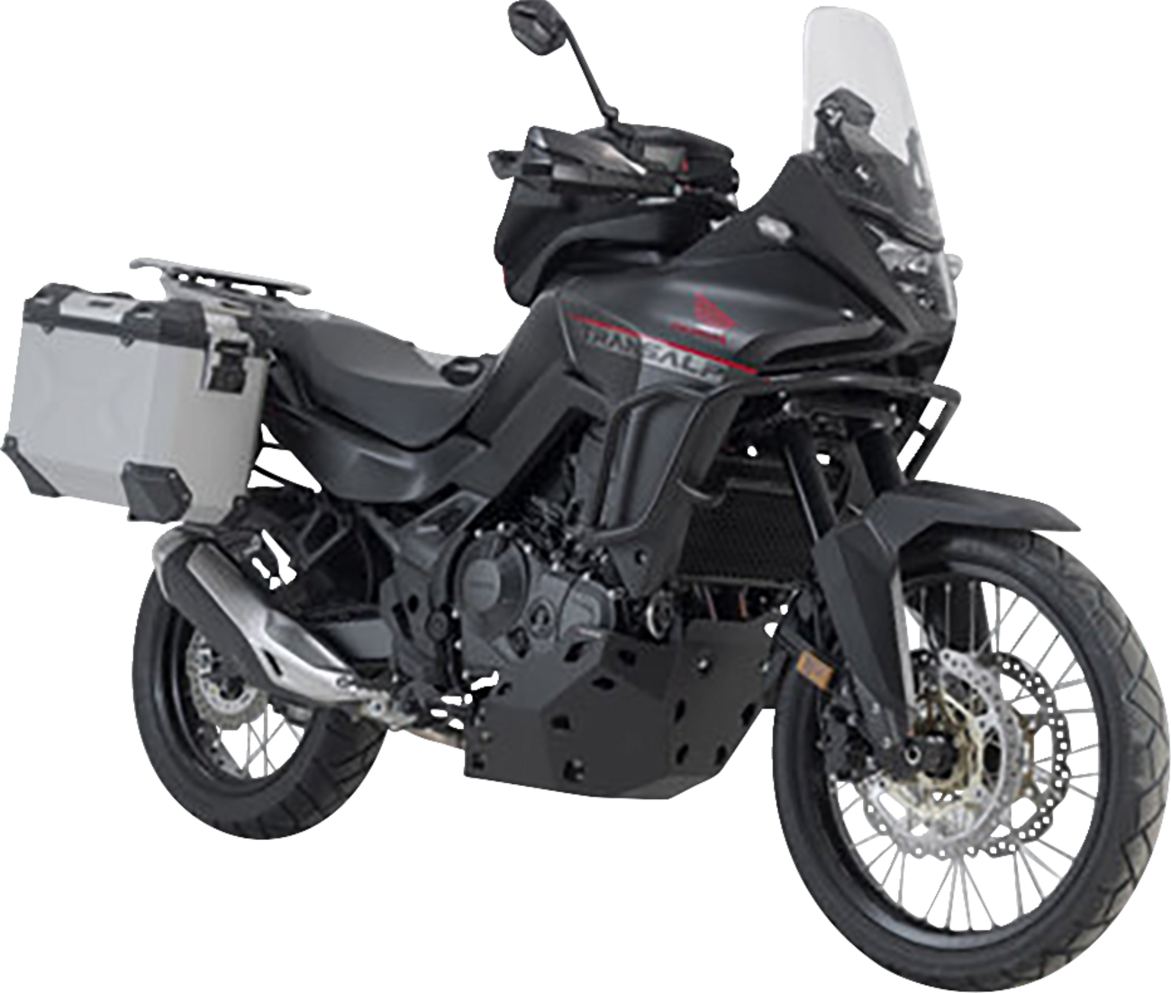 TRAX ADV Aluminum Case System - Silver - Honda XL750R Transalp '24 (1)