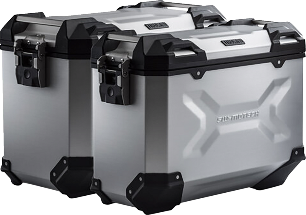 SW-MOTECH TRAX ADV Aluminum Case System - Silver - BMW F 650/700/800 GS '08-'18