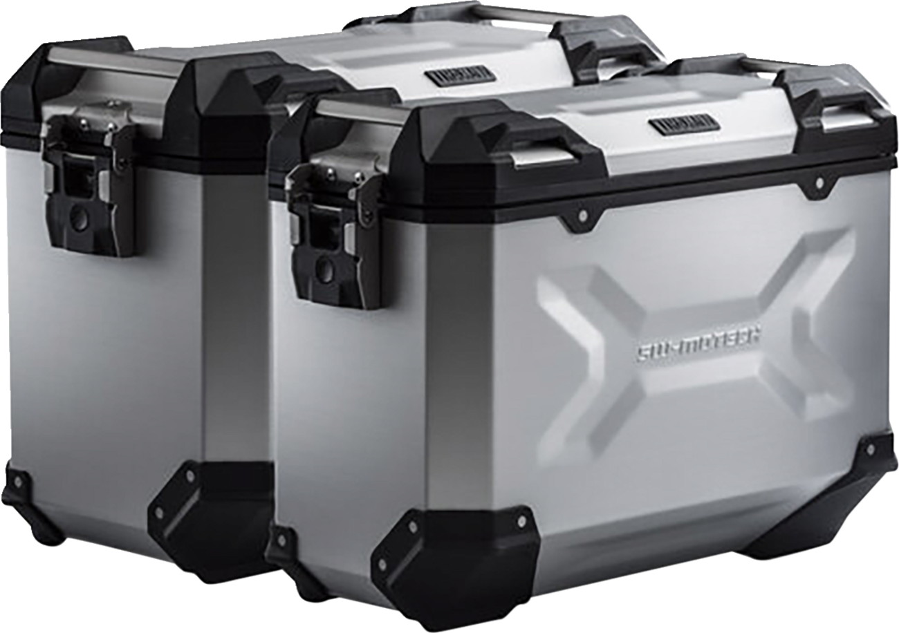 SW-MOTECH TRAX ADV Aluminum Case System - Silver - BMW F 650/700/800 GS '08-'18
