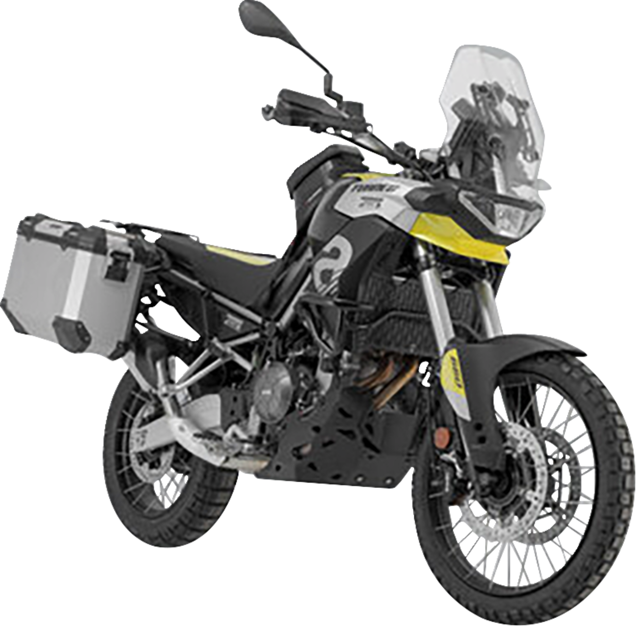 TRAX ADV Aluminum Case System - Silver - Aprilia Tuareg 660 '22-'25 (1)