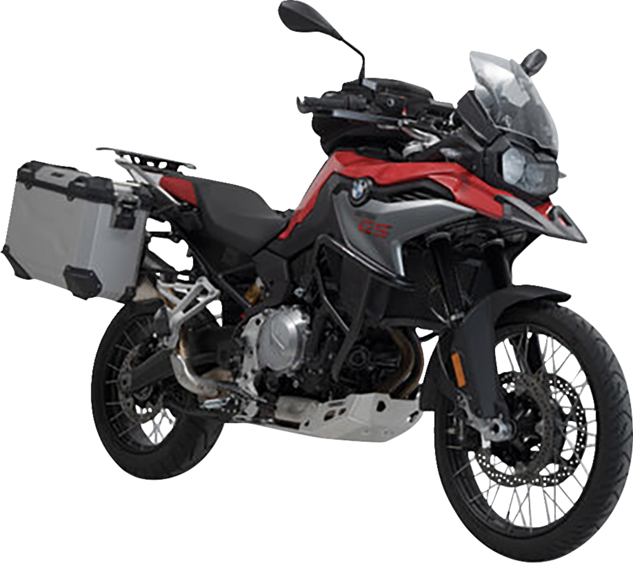 TRAX ADV Aluminum Case System - Silver - BMW F 750/800/850/900 GS '18-'24 (1)