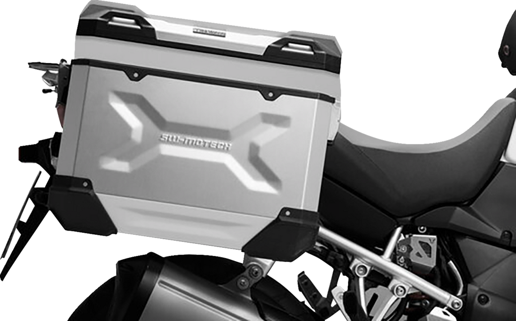 SW-MOTECH TRAX ADV Aluminum Case System - Silver - Honda Africa Twin '18-'24