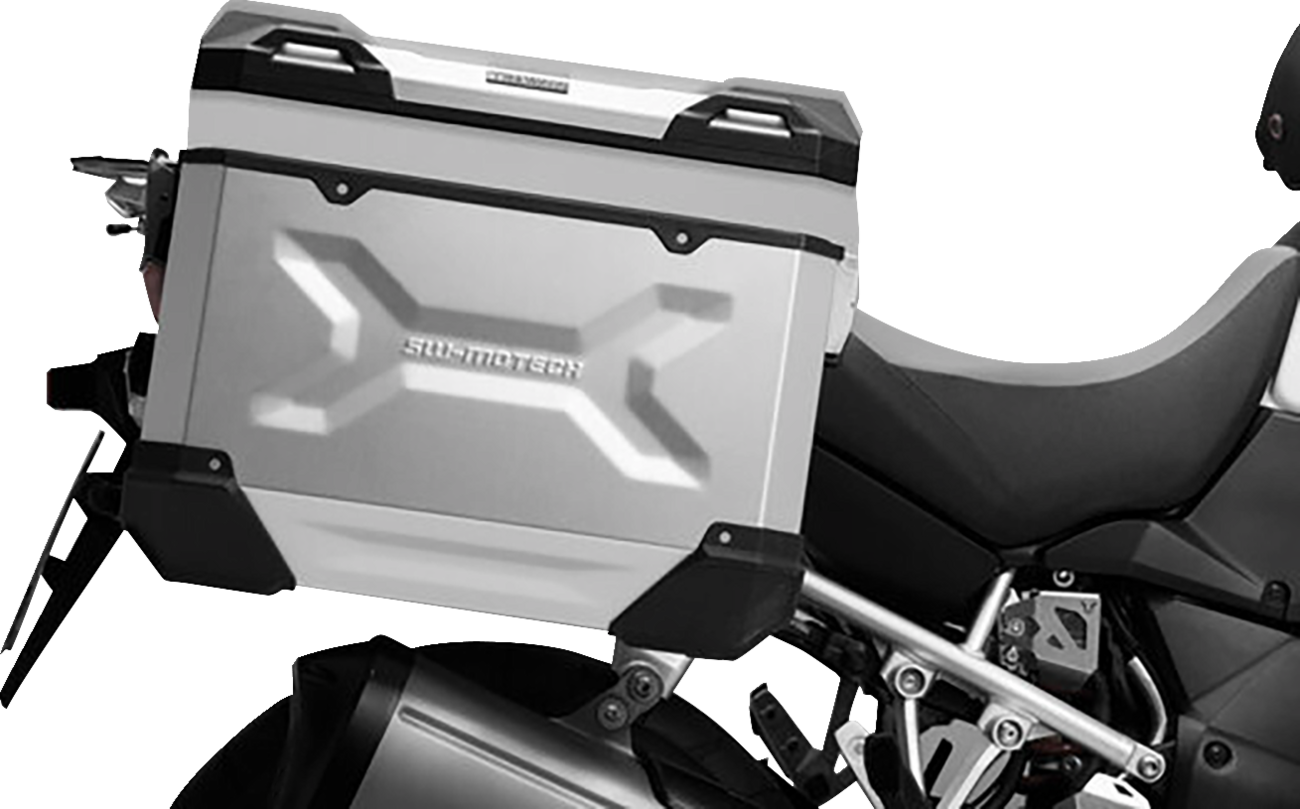 SW-MOTECH TRAX ADV Aluminum Case System - Silver - Honda Africa Twin '18-'24