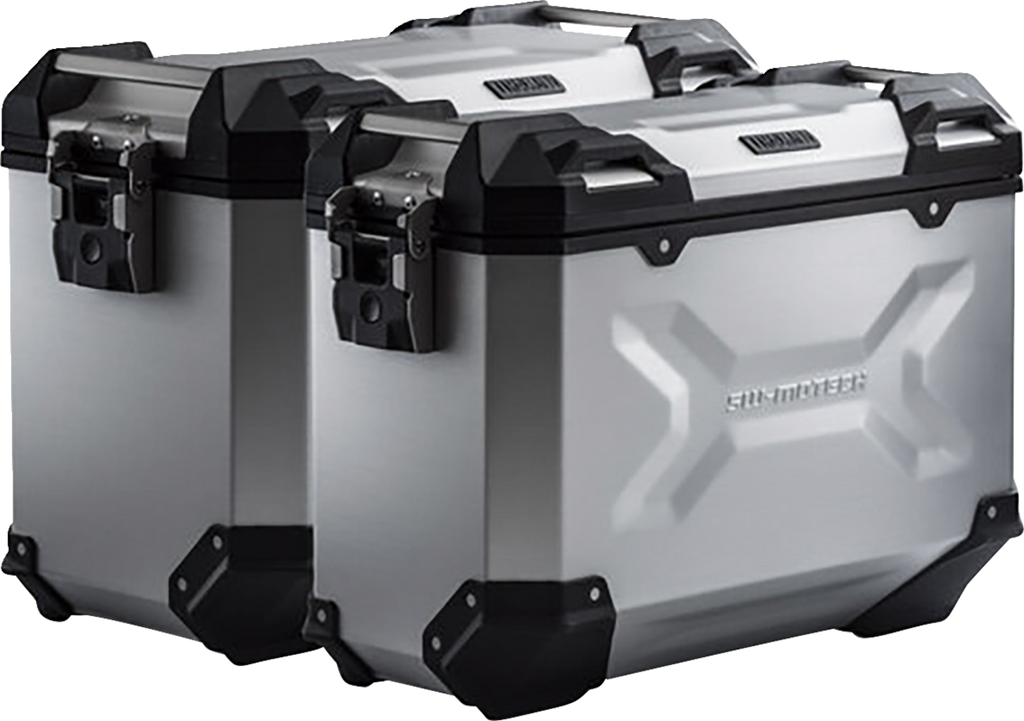 SW-MOTECH TRAX ADV Aluminum Case System - Silver - Honda Africa Twin '18-'24
