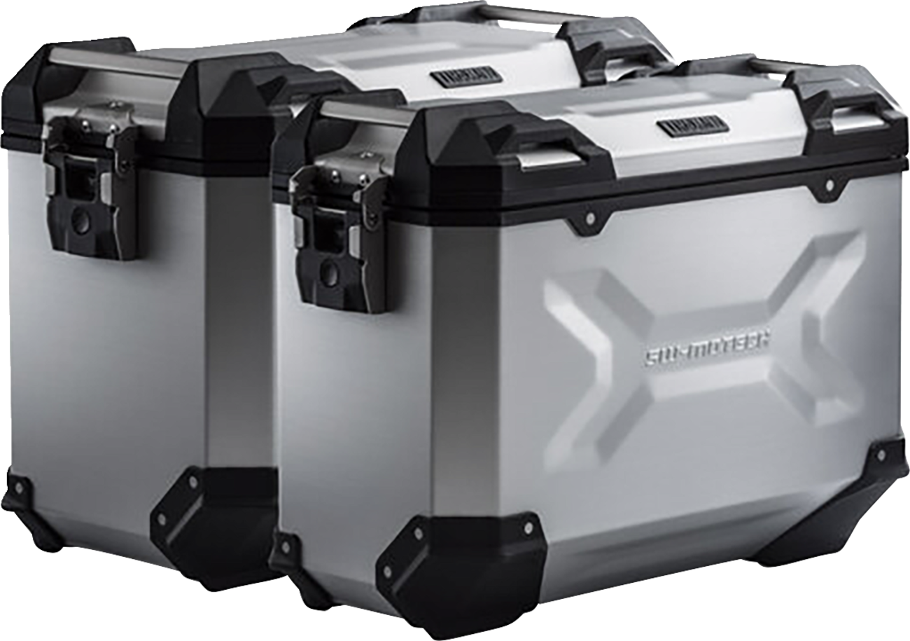 SW-MOTECH TRAX ADV Aluminum Case System - Silver - Honda Africa Twin '18-'24