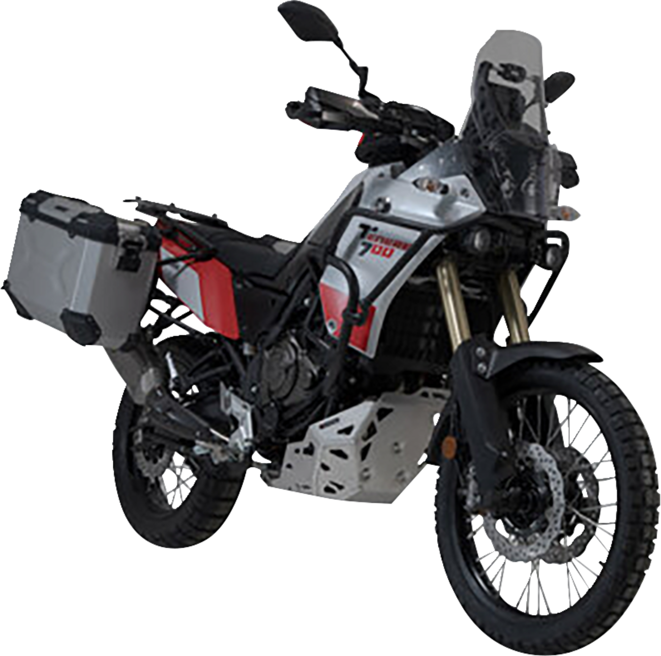 TRAX ADV Aluminum Case System - Silver - Yamaha Tenere 700 '20-'24 (1)