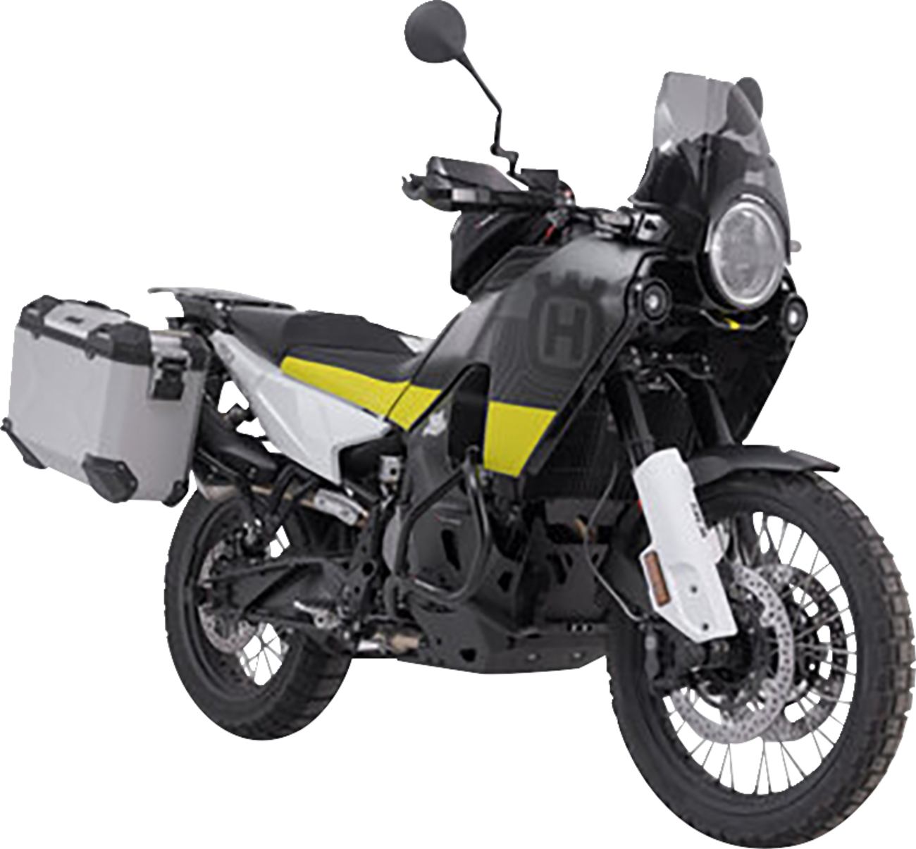 TRAX ADV Aluminum Case System - Silver - Husqvarna Norden 901 '22-'24 (1)