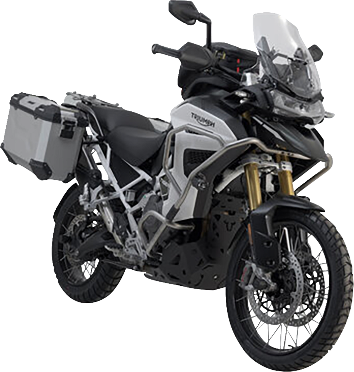 TRAX ADV Aluminum Case System - Silver - Triumph Tiger Explorer 1200 '22-'25 (1)