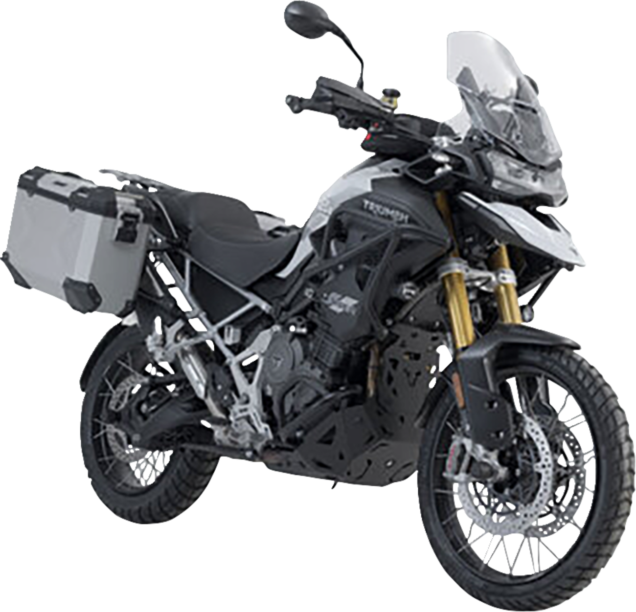 TRAX ADV Aluminum Case System - Silver - Triumph Tiger 1200 '22-'25 (1)