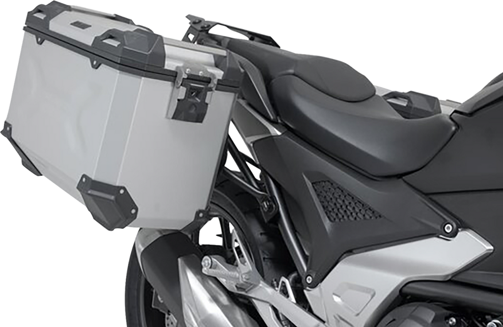 SW-MOTECH TRAX ADV Aluminum Case System - Silver - Honda NC750 X '20-'24