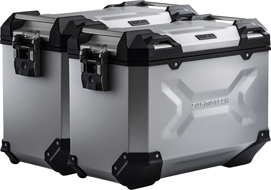 SW-MOTECH TRAX ADV Aluminum Case System - Silver - Honda NC750 X '20-'24
