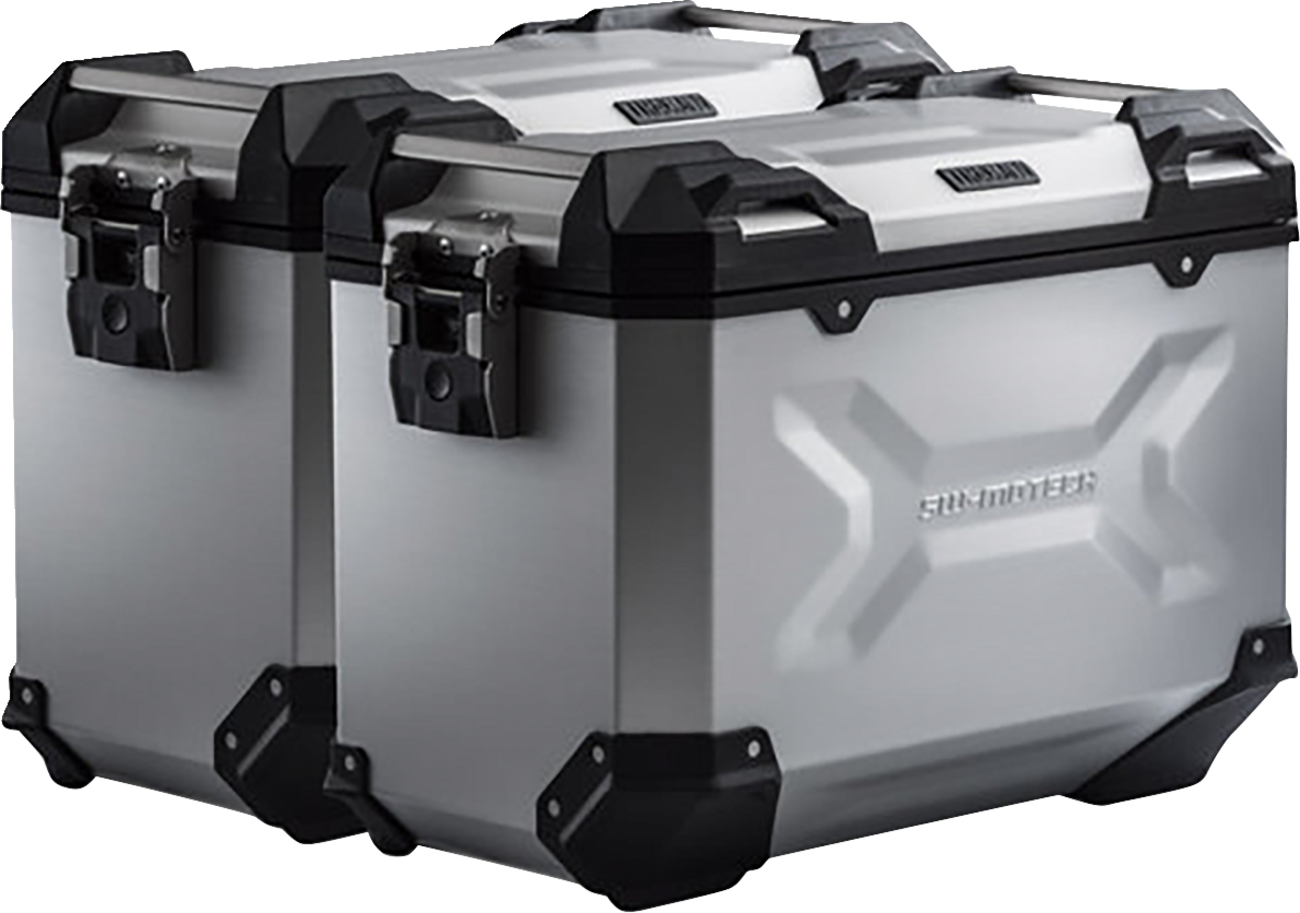 SW-MOTECH TRAX ADV Aluminum Case System - Silver - Honda NC750 X '20-'24