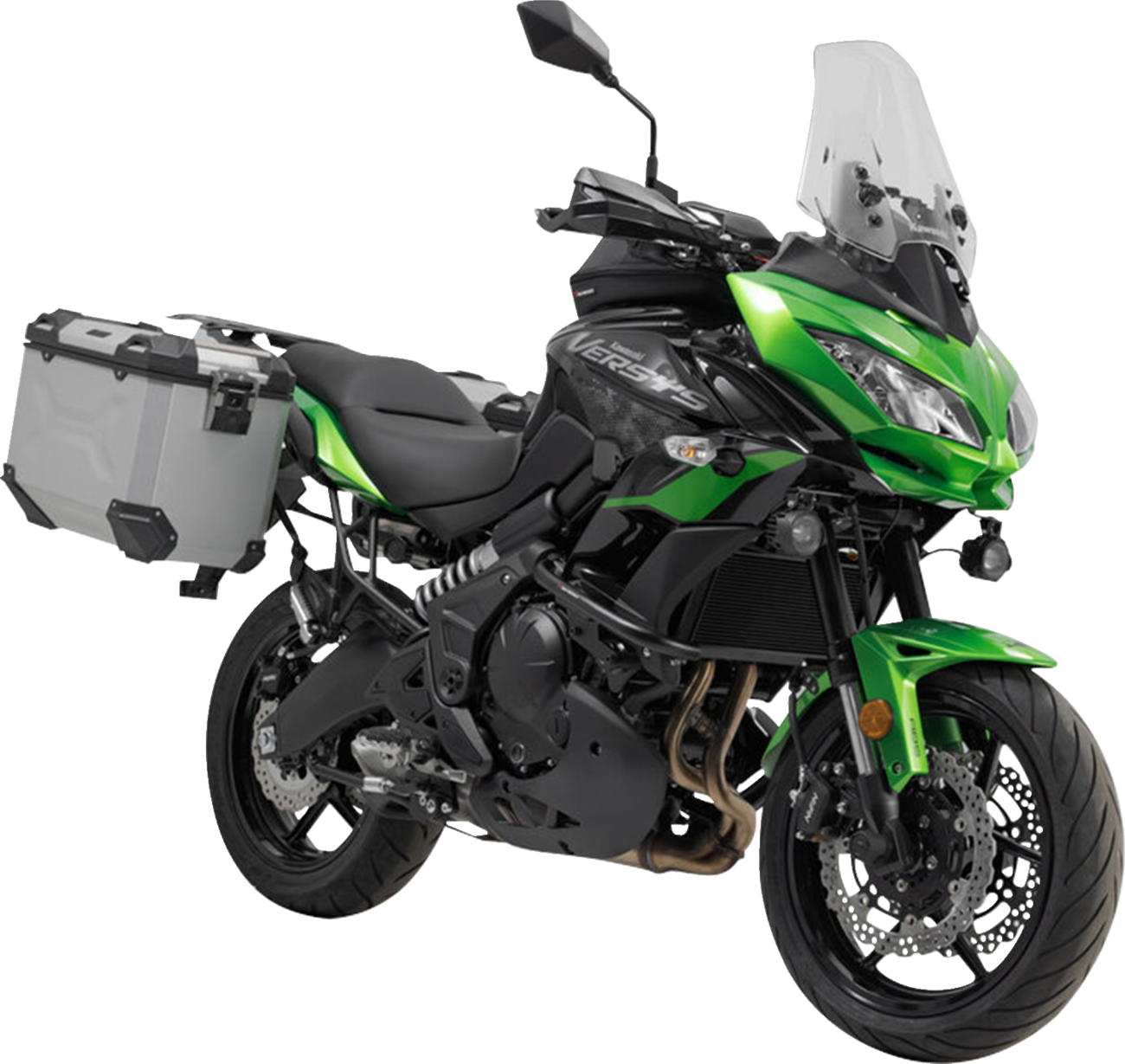TRAX ADV Aluminum Case System - Silver - Kawasaki Versys 650 '14-'24 (1)