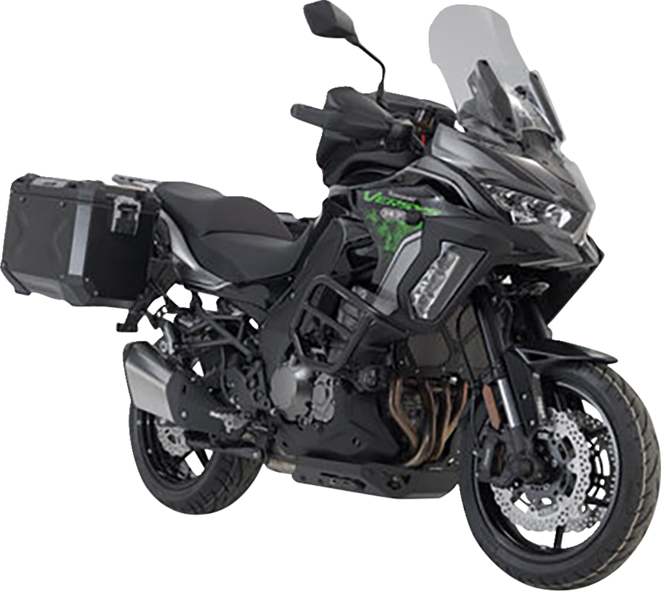 TRAX ADV Aluminum Case System - Black - Kawasaki Versys 1000 '18-'23 (1)
