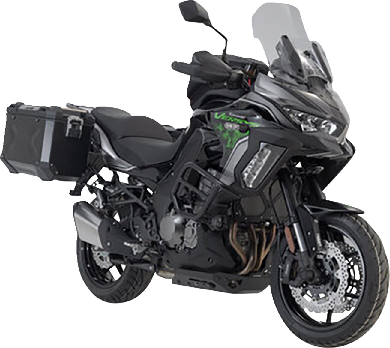 TRAX ADV Aluminum Case System - Black - Kawasaki Versys 1000 '18-'23 (1)