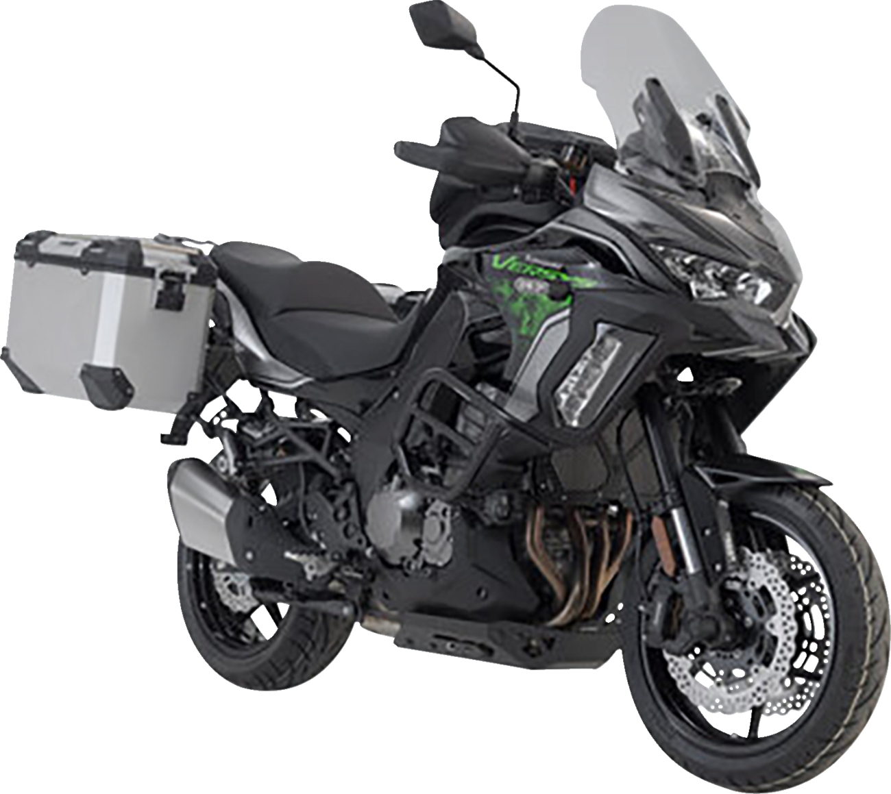 TRAX ADV Aluminum Case System - Silver - Kawasaki Versys 1000 '19-'23 (1)