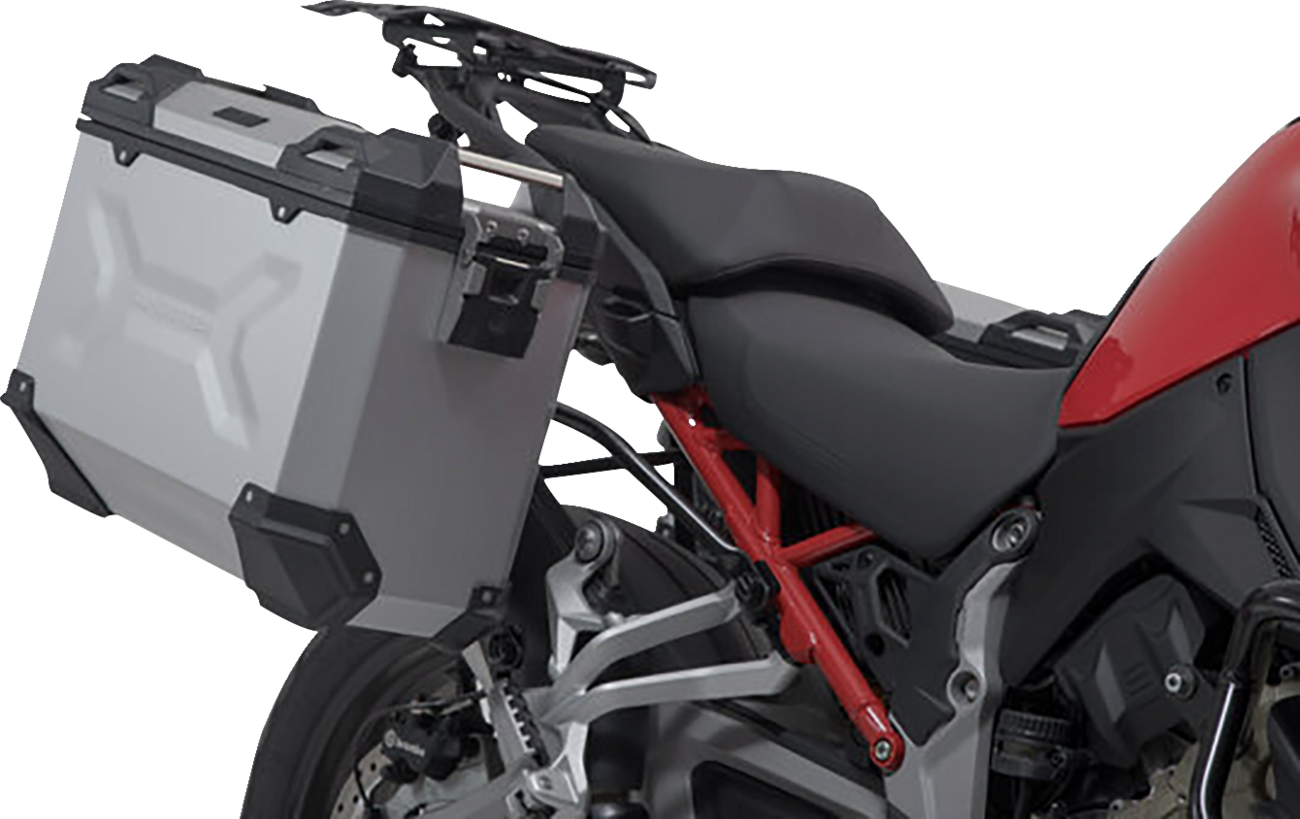 TRAX ADV Aluminum Case System - Silver - Ducati Multistrada V4 '21-'24 (1)