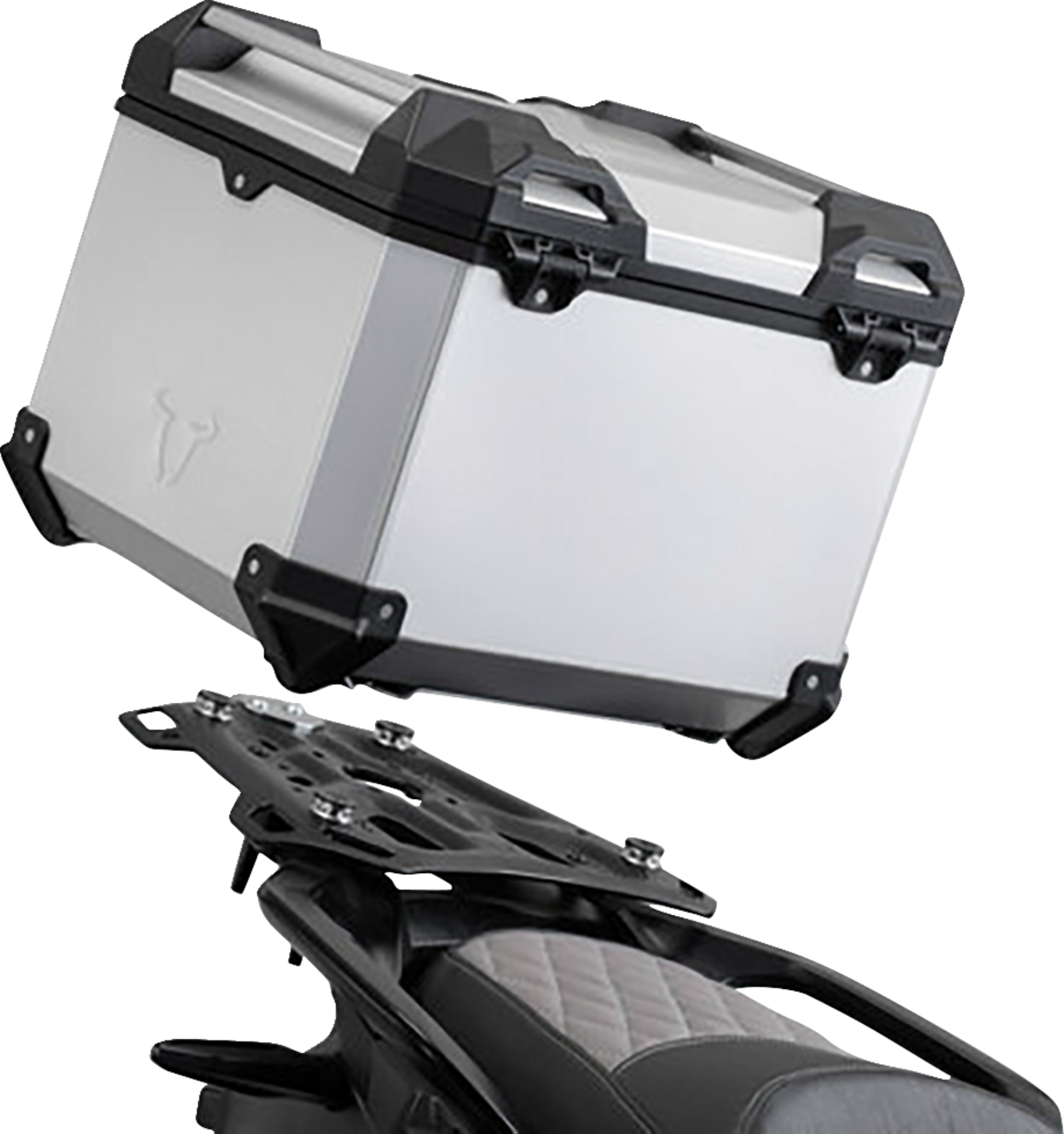 SW-MOTECH TRAX ADV Top Case System - Silver - BMW R1200GS/R1250GS '12-'23