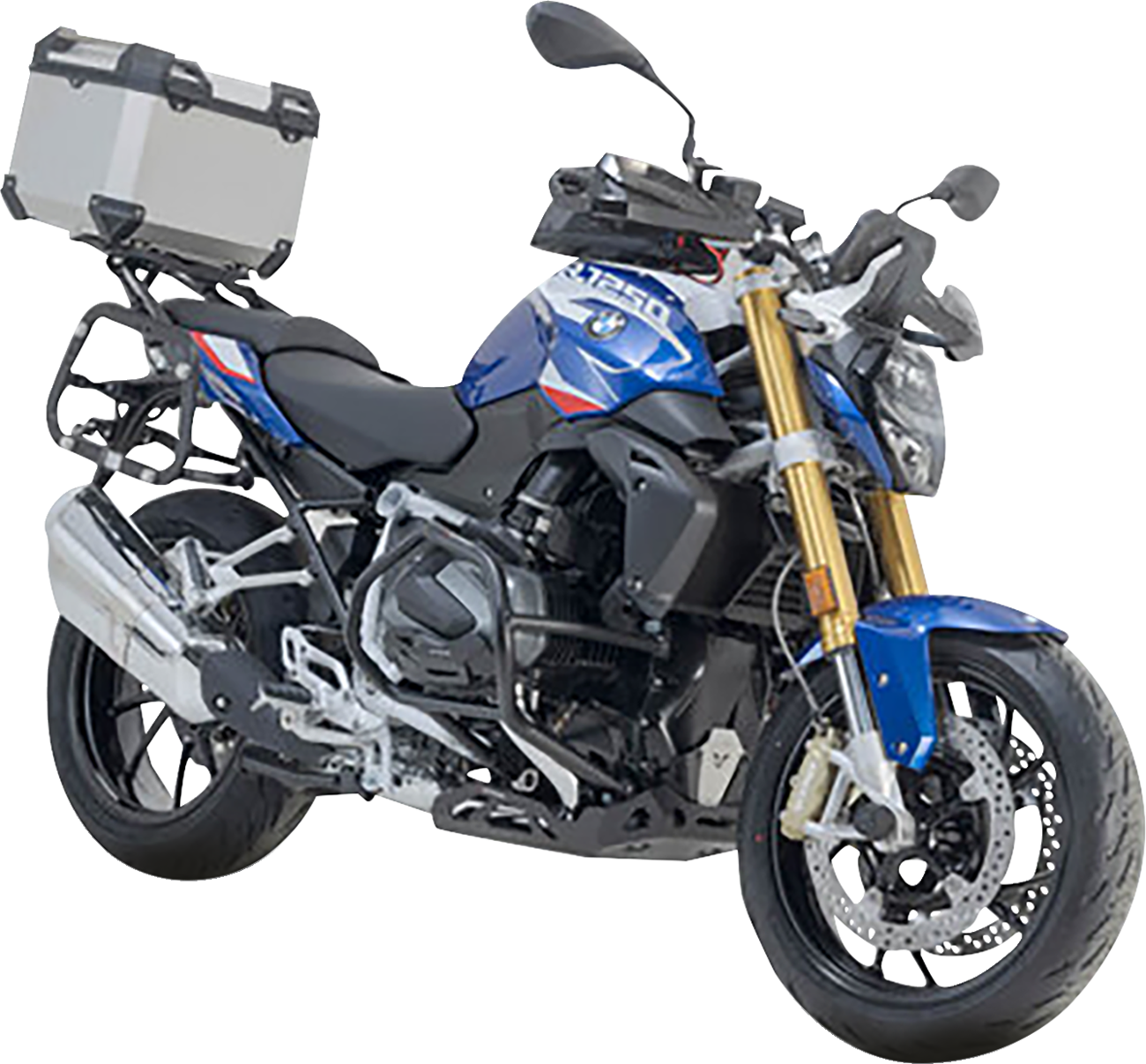 TRAX ADV Top Case System - Silver - BMW R1200/R1250 '14-'24 (1)