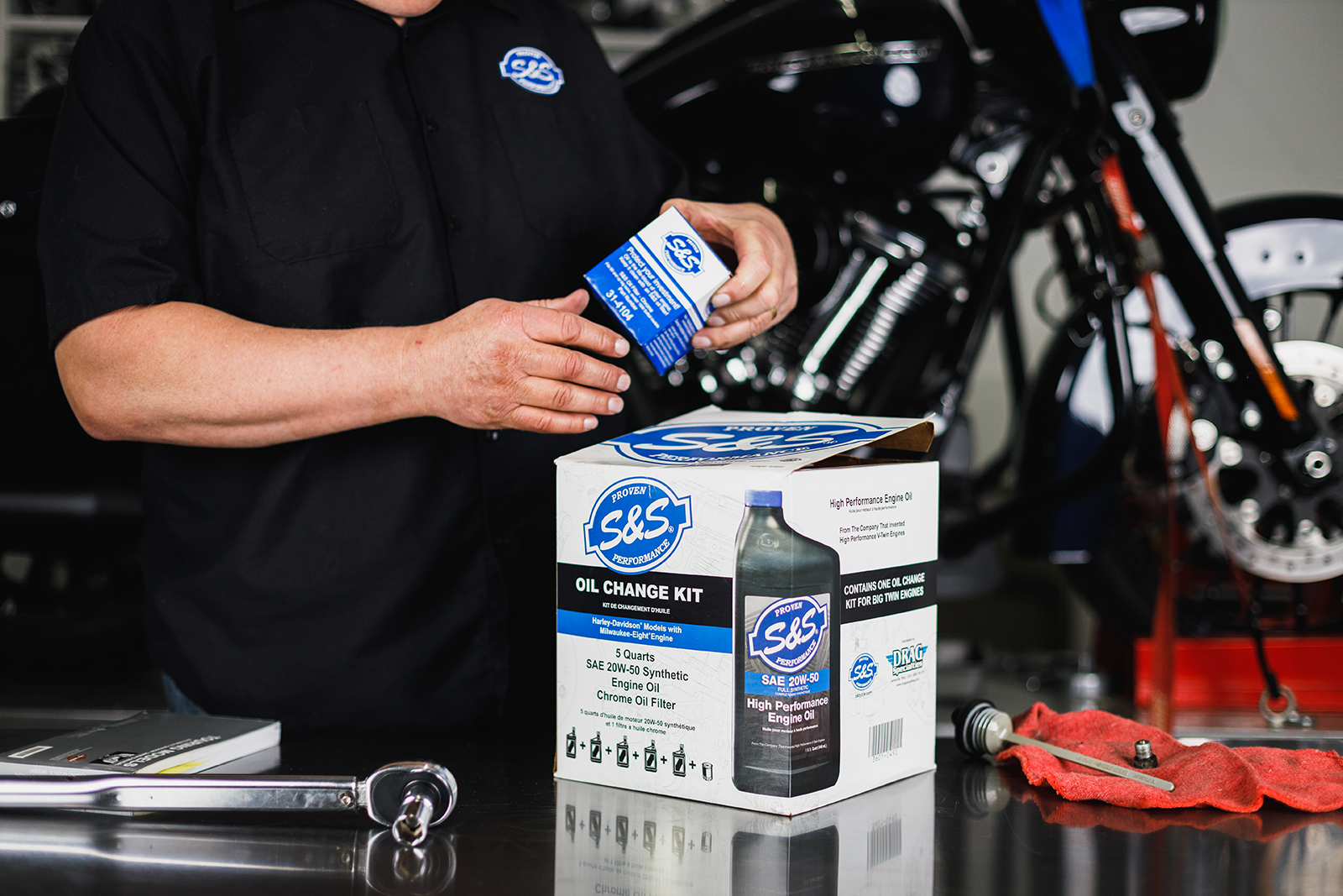 S&S Cycle Kit S&s Oil Change Milw 8