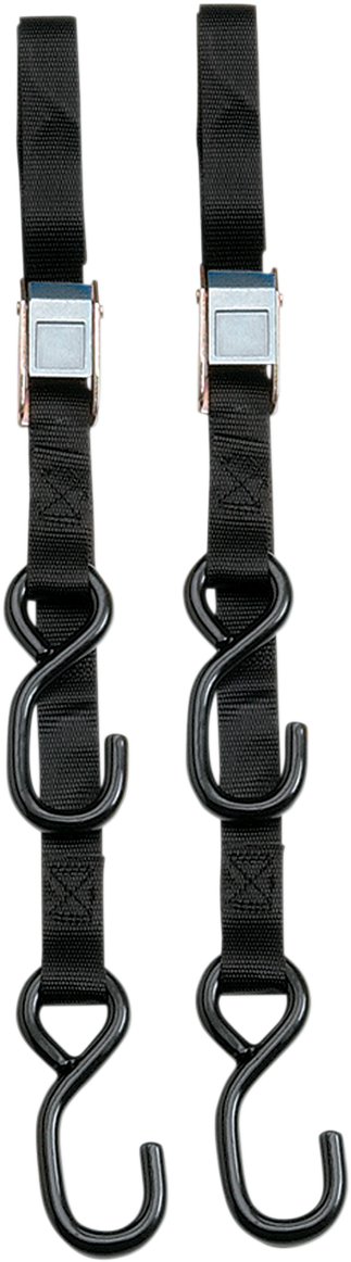 Parts Unlimited Tie Down H-duty 7' Blk Pr