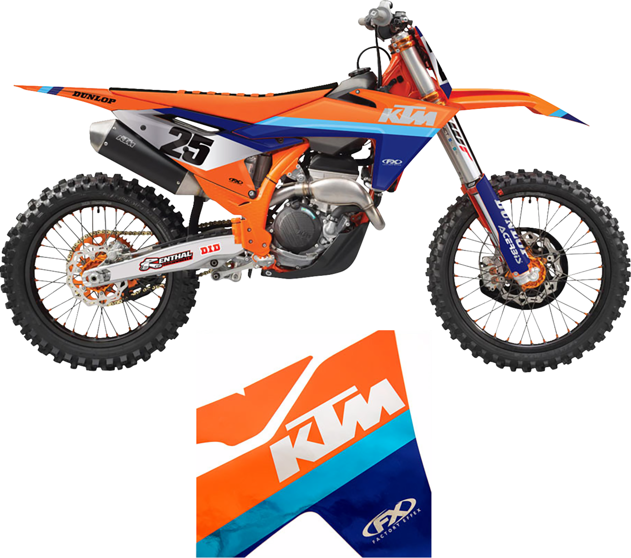 Factory Effex Graphic Sk Chrm Ktm Sxf 250-450 18.5