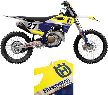 Factory Effex Graphic Tk Chrm Hus Fc 250-450 18.5