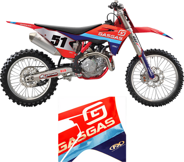 Factory Effex Graphic Tk Chrm Gas MC125-450F, EX300-450F 24