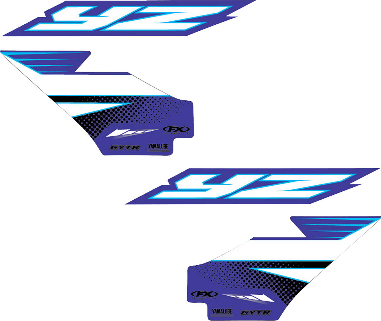 Factory Effex Graphic Kit Tank/shroud Yam 25 YZ125/250 22-25