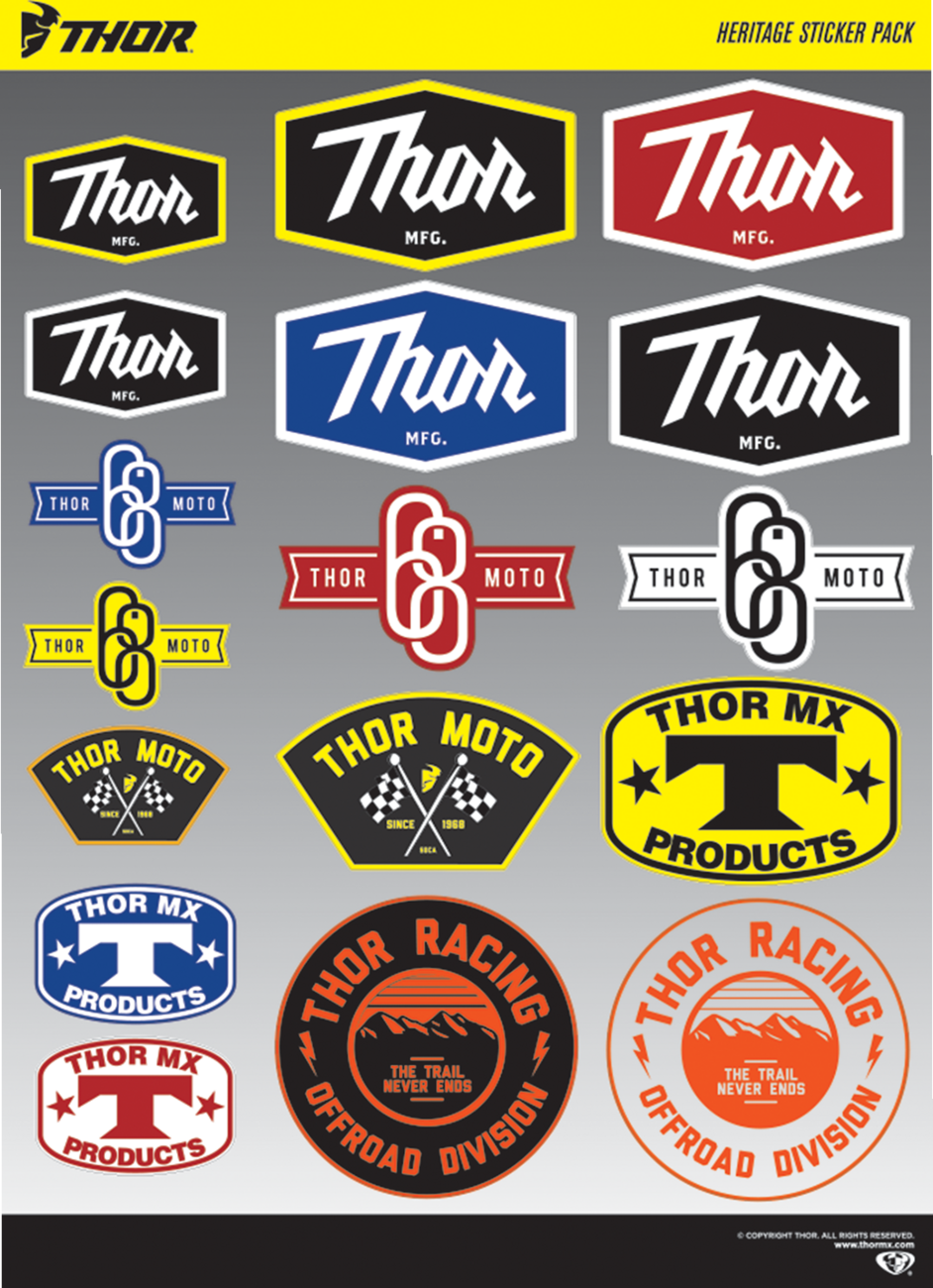 Thor Decal Sheet Heritage