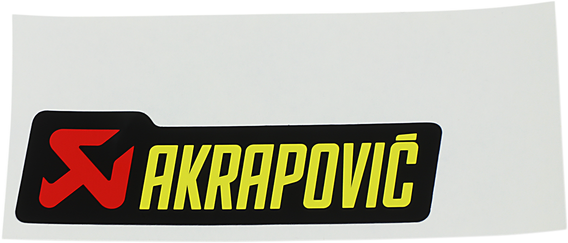 AKRAPOVIC Replacement Sticker