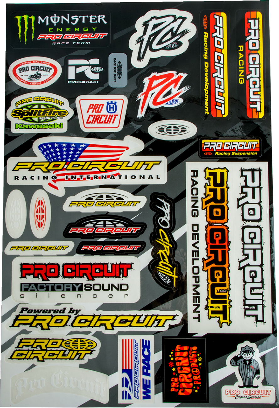 PRO CIRCUIT Deluxe Decal Sheet