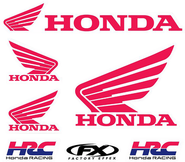 Factory Effex Iron On Kit Honda Jersey