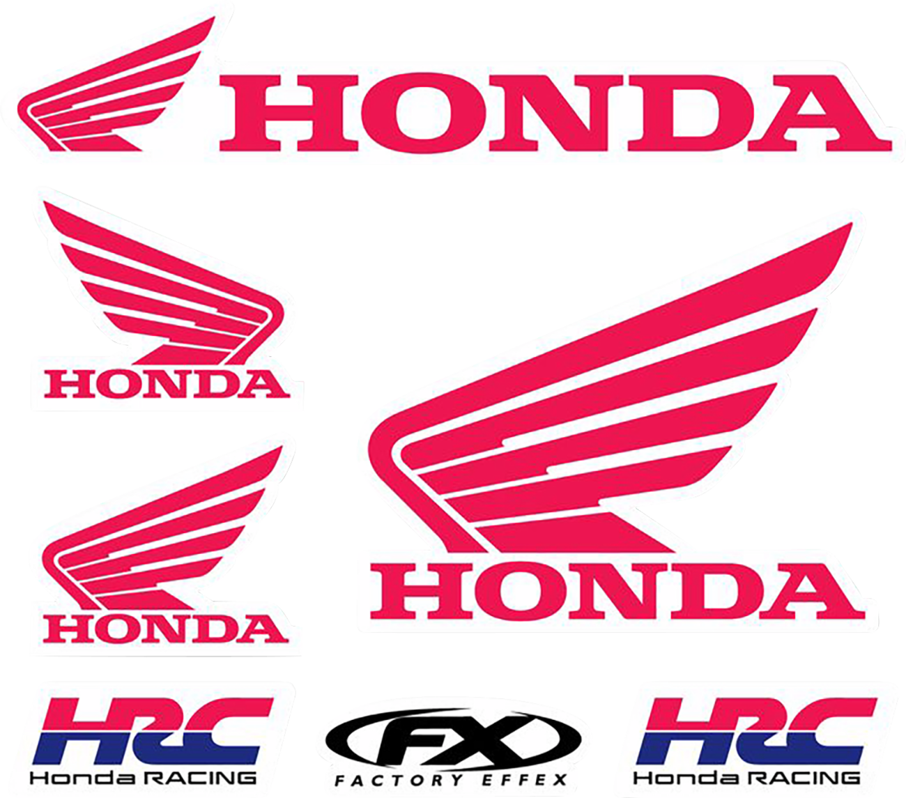 Factory Effex Iron On Kit Honda Jersey