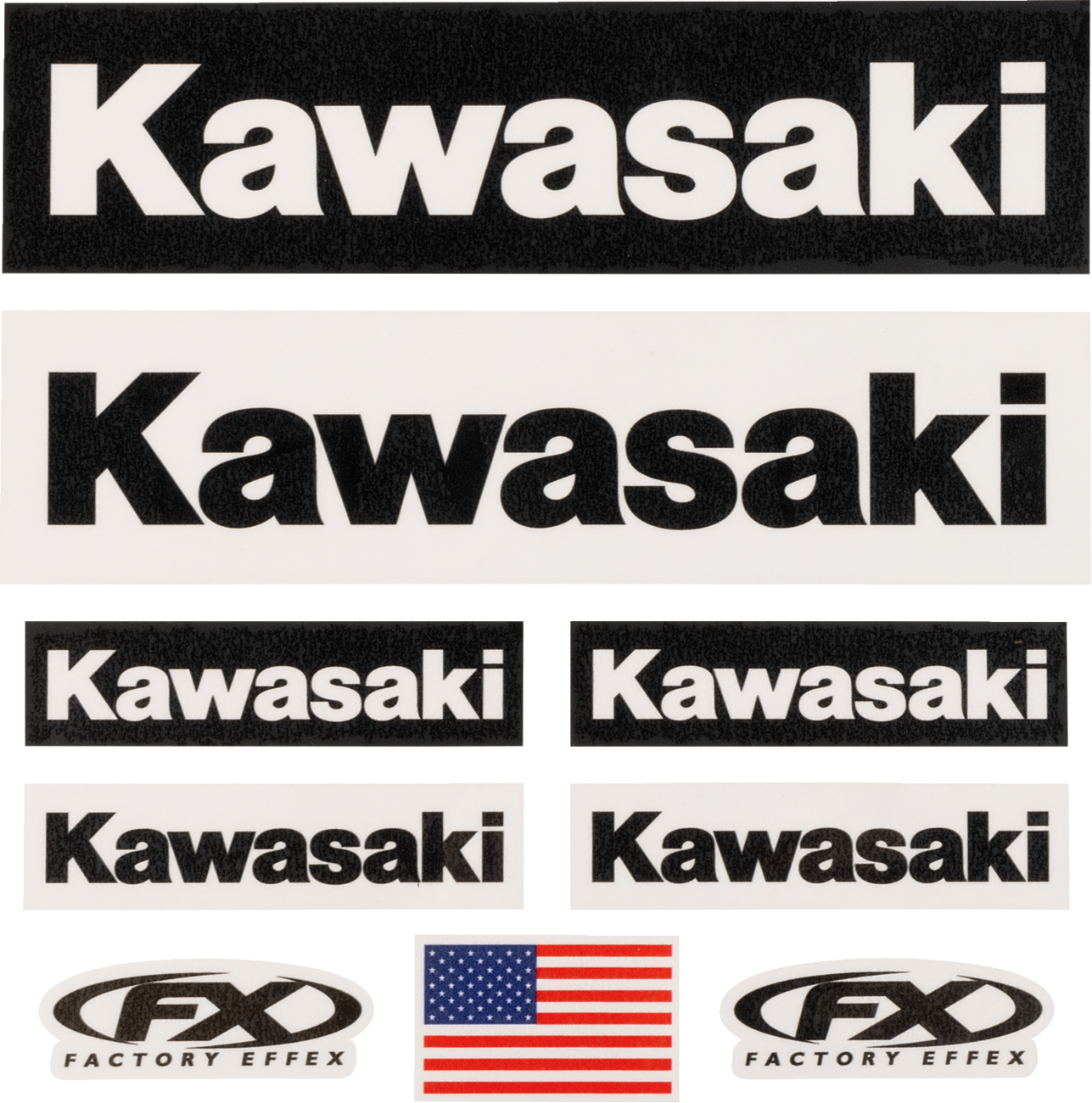 Factory Effex Iron On Kit Kawasaki Jersey