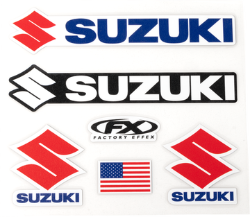 Factory Effex Iron On Kit Suzuki Jersey