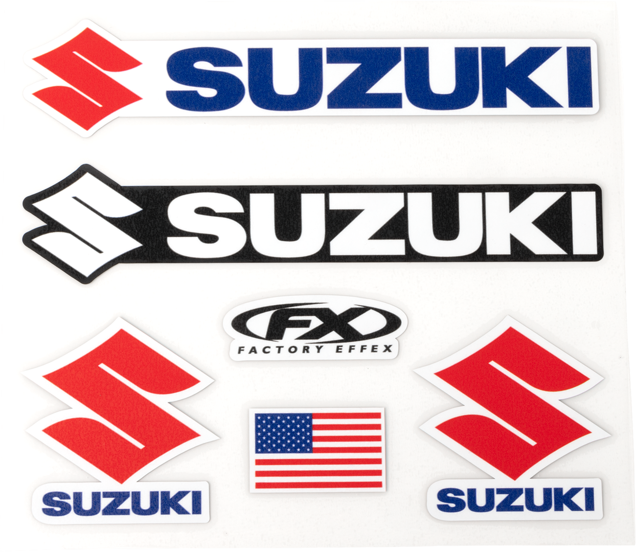 Factory Effex Iron On Kit Suzuki Jersey