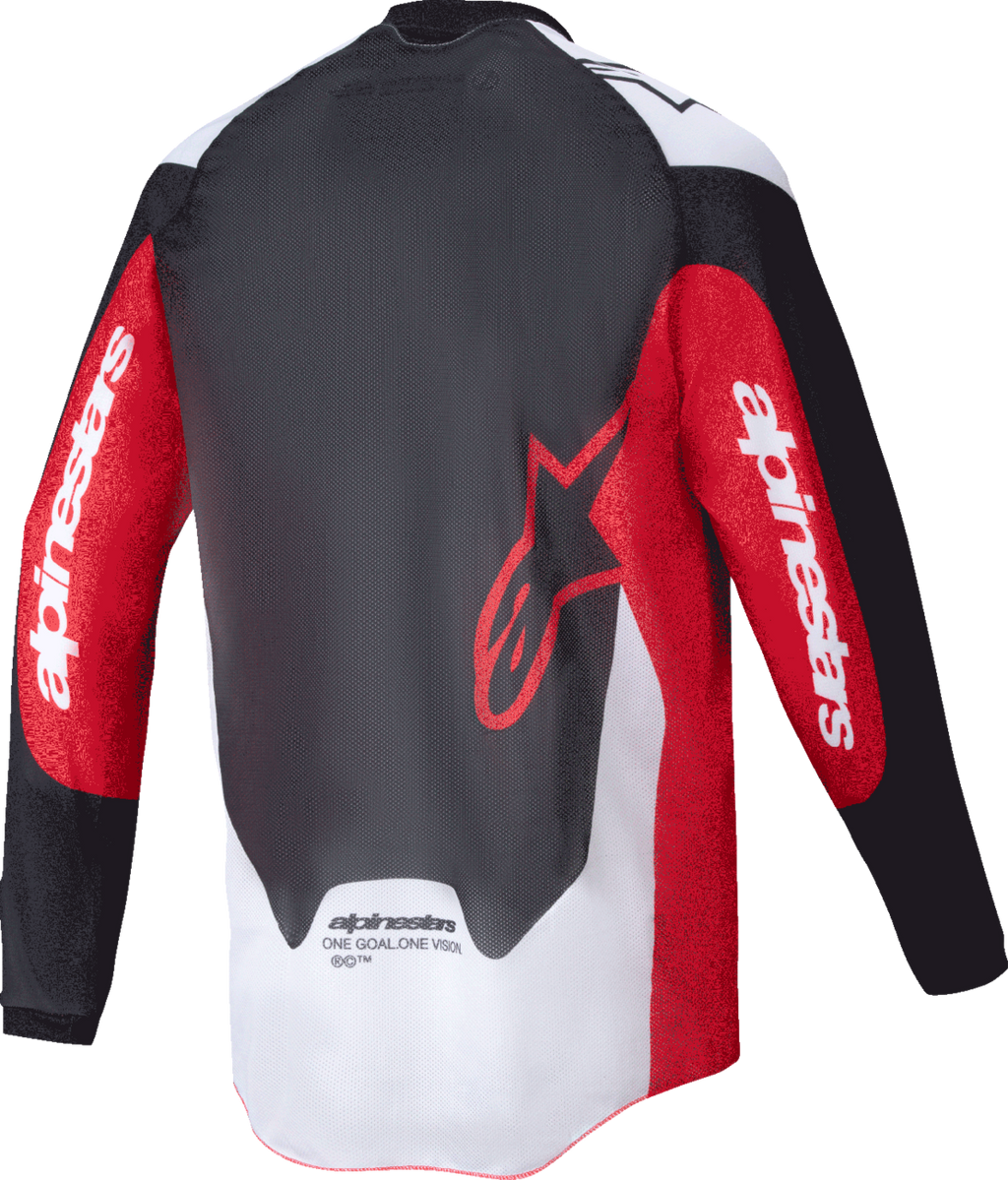 ALPINESTARS Pro-Dura Long-Sleeve Jersey - Black/Bright Red/White - Small