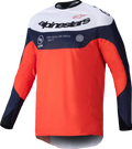 ALPINESTARS Pro-Dura Long-Sleeve Jersey - Navy/Hot Orange/White - Small
