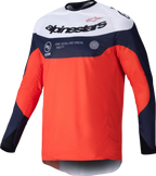 ALPINESTARS Pro-Dura Long-Sleeve Jersey - Navy/Hot Orange/White - Small